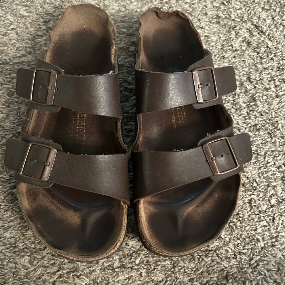 Men’s Brown Leather Arizona Birkenstocks
